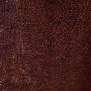 XL Deep Red and Black long sweater